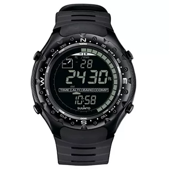 【SUUNTO】X-LANDER Black 拓荒者旅行錶.露營錶.登山錶(矽膠錶帶 SUSS012926110)