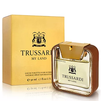 Trussardi楚沙迪 My Land男性淡香水(50ml)-送沐浴膠(100ml)