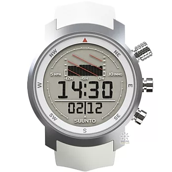 【SUUNTO】Elementum Ventus 系列航海計時錶 (白/橡膠錶帶 SUSS014524000)