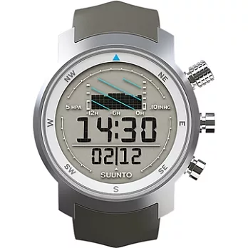 【SUUNTO】Elementum Ventus 系列航海計時錶 (灰黑橡膠錶帶 SUSS014525000)