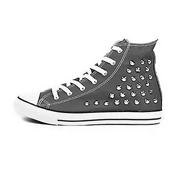 PLAYER 鉚釘潮流帆布鞋 (TP38) 灰色25.5灰色