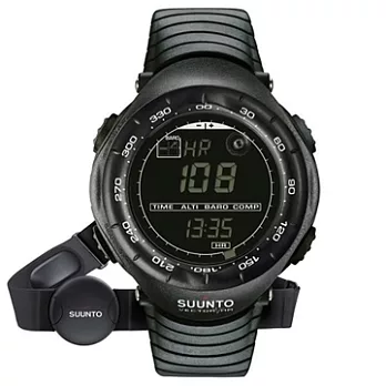 【SUUNTO】Vector HR White 進階運動腕錶(含心率帶)/登山錶 具高度計.指北針.氣壓計.溫度計(黑 SUSS015301000)