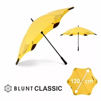 【紐西蘭BLUNT 保蘭特】抗強風 防反傘 抗UV 直傘 大號 CLASSIC 糖果黃