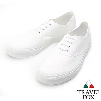 Travel Fox 經典帆布鞋914122-07-39白色