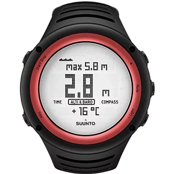 【SUUNTO】CORE GLACIER GRAY系列運動概念錶 (紅/黑 SUSS016788000)