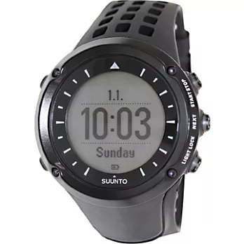 【SUUNTO】Ambit Silver GPS戶外運動錶.自助旅行錶.跑步自行車心率.含高度計.指北針.氣壓計-限量款 (黑 SUSS018374000)