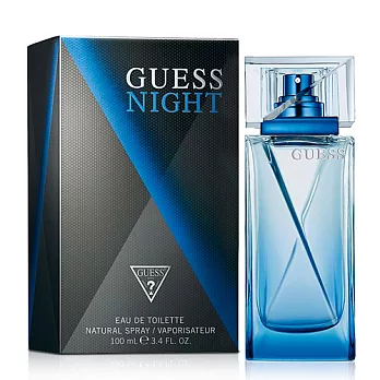 Guess Night 夜之酷男男性淡香水(100ml)-送品牌旅行包