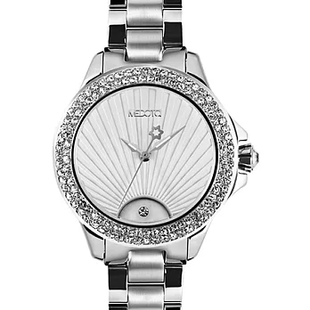 MEDOTA Gratia 雅典系列 – 優雅光芒晶鑽白女腕錶 - 37mm