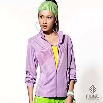 【NOYA】印刷配色輕薄防曬外套(#12520129-69)S紫羅蘭