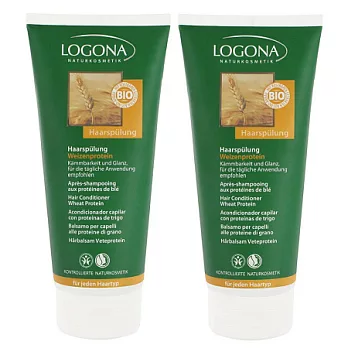 【即期品】LOGONA 小麥蛋白柔亮潤護乳(所有髮質適用) 200ML 2入/組