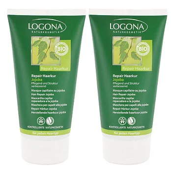 【即期品】LOGONA 荷荷芭深層修護護髮乳 乾燥受損髮質適用 150ml 2入組