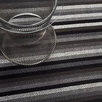 chilewich even stripe shag 等紋門墊-礦灰
