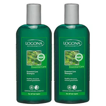 【即期品】LOGONA 蕁麻葉溫和保養洗髮精 中性髮質適用 250ml 2入組
