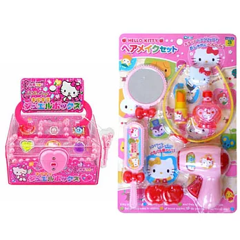 代理版 Hello Kitty 凱蒂貓 髮妝造型組 & 美麗小珠寶盒