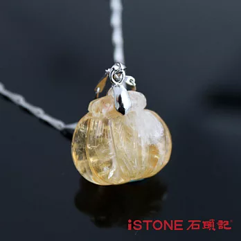 石頭記 黃水晶開運項鍊-壽比南山-7.6g