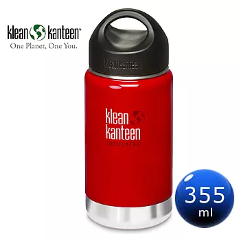 美國Klean Kanteen保溫鋼瓶355ml-桑格紅