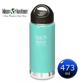 美國Klean Kanteen保溫鋼瓶473ml-冰河藍