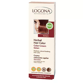 【即期品】LOGONA 天然植萃增色霜 燿金火紅色 150ml