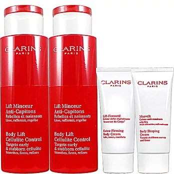 CLARINS 克蘭詩 紅魔塑勻體精華(200ml)2入送好禮5選1#俏臀+美體100m