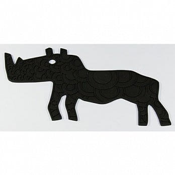 [Royal VKB] 野生動物造型餐桌墊/隔熱餐墊-犀牛黑