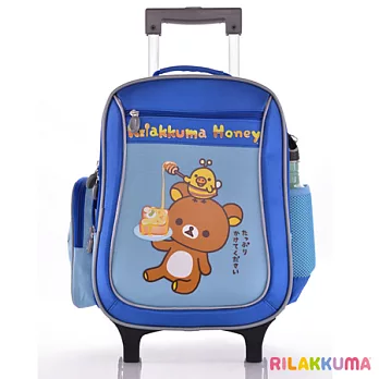 【拉拉熊】安全鋁合金拉桿書包(淺藍色)淺藍