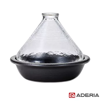 【ADERIA】日本進口透明玻璃萬古燒塔吉陶鍋