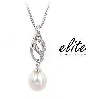 Elite伊麗珠寶 925純銀項鍊 - 人魚之淚