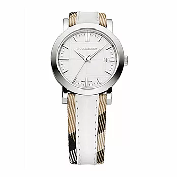 【BURBERRY 】英國倫敦精品-時尚格紋腕錶-BU1379