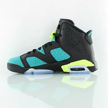Nike Jordan AIR JORDAN 6 RETRO GG 黑/綠 543390-043 大童鞋-4.5黑綠