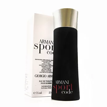 GIORGIO ARMANI 黑色密碼Sport Code 運動男香75ml【TESTER】