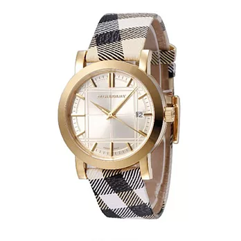 【BURBERRY】英國倫敦精品 -時尚英倫風情格纹腕錶BU1398