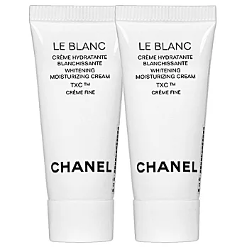CHANEL 香奈兒 珍珠光感TXC美 白保濕乳霜(輕盈版)(5ml)2入組
