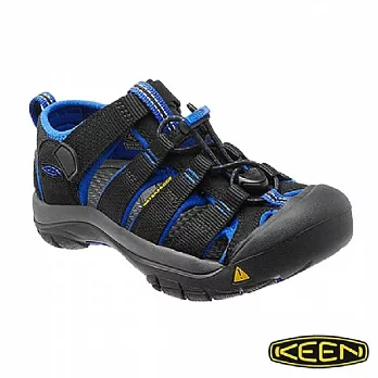 KEEN 童 NEWPORT H2護趾涼鞋(黑/藍)KE92121黑/藍