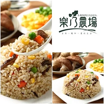 《樂乃農場》麻油薑汁糙米飯(全素)(250g/份，共兩份)