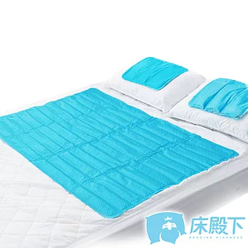 床殿下 ICE COOL 降8度冰酷涼墊 冷氣墊 1床+2枕 國民款 (點點藍)