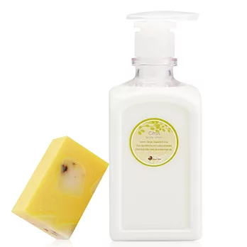 陳怡安手工皂-果香保濕身體乳500ml送清新早晨手工皂