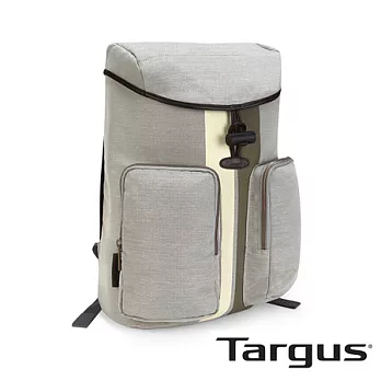 Targus Geo 復古休閒 15.6 吋掀蓋抽繩後背包-象牙白