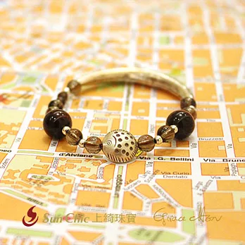 《上綺珠寶》Grace Chen-生命靈數咖啡1號-紅虎眼手鍊