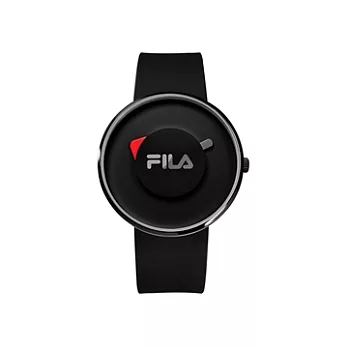 【FILA】純粹簡明時尚休閒腕錶 (黑紅 FL38019002)
