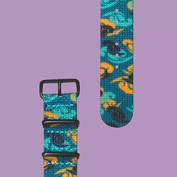 HYPERGRAND - CLOUD RAGE NATO STRAP暴風雲朵軍用錶帶 (黑/銀)黑釦