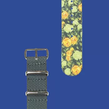 HYPERGRAND - GARDEN SKIRMISH FLIPSIDE NATO STRAP爭艷花園軍用錶帶-反面款 (銀)