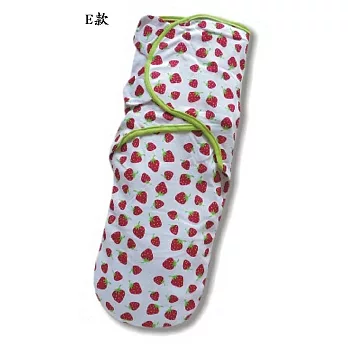 2014年全新夏日款新生兒懶人包巾 純綿 繡花蠟燭包 早產 襁褓 包巾 抱被 睡袋白色草莓