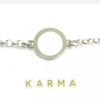 Dogeared KARMA 幸福圓滿 單墜 925純銀手鍊 可調式 附原廠盒