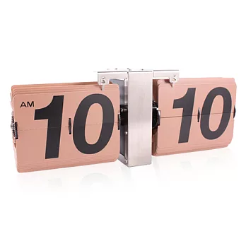 經典無座翻頁鐘-銀棕