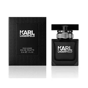 【KARL LAGERFELD】卡爾同名時尚男性淡香水30ml+品牌針管