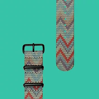 HYPERGRAND - MUTINY NATO STRAP彩色鋸齒軍用錶帶 (黑/銀)黑釦