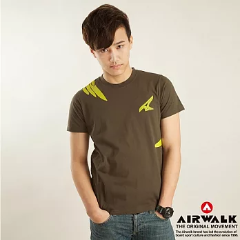 【美國 AIRWALK】展翅高飛圓領Tee-男M墨綠色