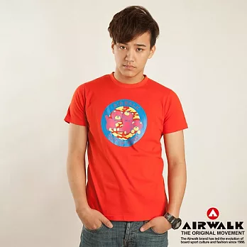 【美國 AIRWALK】三隻小熊圓領Tee-男M深橘色