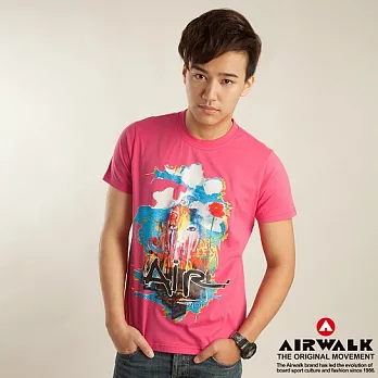【美國 AIRWALK】人像藝術塗鴉圓領上衣-男M潮流桃