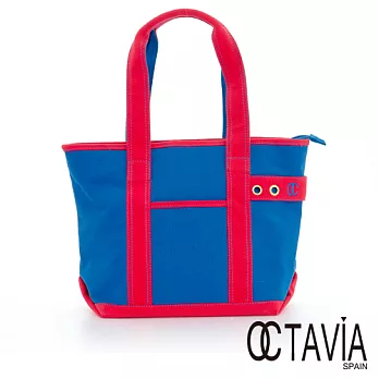 OCTAVIA 8 - EASY系列雙彩帆布 SUPER TOTE包 - Super藍Super藍